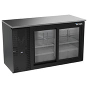 Victory VBBN58HC-GS-B - Back Bar Refrigerator, Two-section, 58"W X 25-1/4”D X 34"H