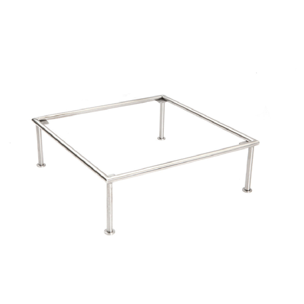 Steelite DW073112124SS Square Riser 12.0"W X 12.0"D X 4.0"H 18/10 Stainless