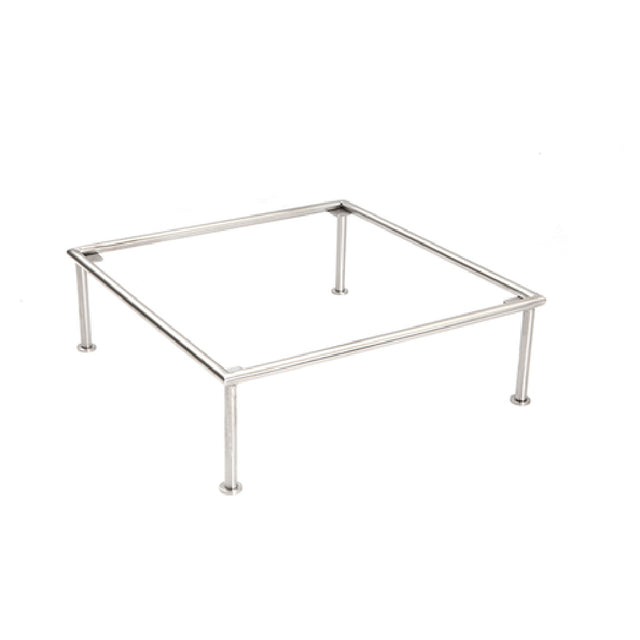 Steelite DW073112124SS Square Riser 12.0"W X 12.0"D X 4.0"H 18/10 Stainless