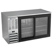 Beverage Air BB58HC-F-GS-S - Refrigerated Food Rated Back Bar Storage Cabinet, Two-section