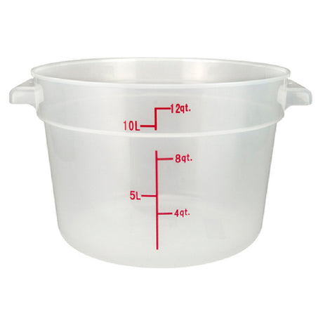 Winco PTRC-12 Storage Container 12 Qt. 12.25" X 14.06" X 8.44"H