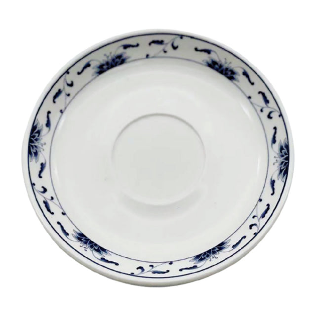 Cameo China 255-80S Blue Lotus Saucer 6" Dia. X 3/4"H (15 Cm X 2 Cm)