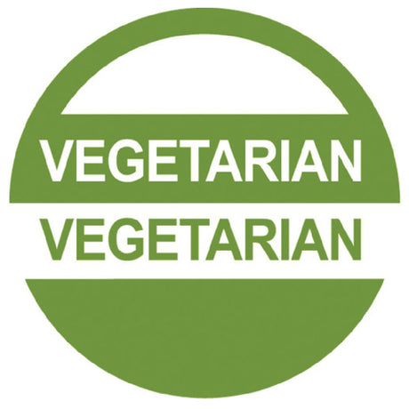 Hubert 59847 - Dietary Label, "Vegetarian", 1" Dia.