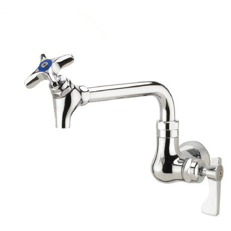 Krowne 16-178L Krowne Royal Series Pot Filler Faucet Single Wall Mount 6" Spout With Shut-off Valve