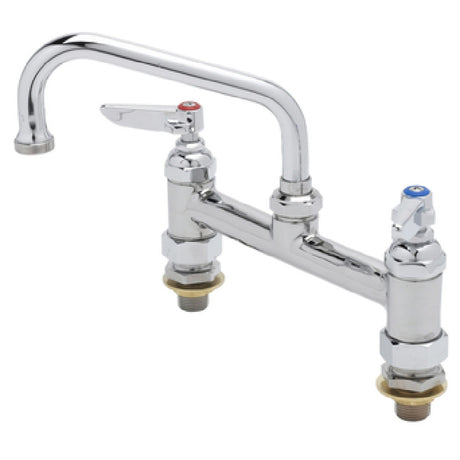 T&S Brass B-0222-CC Mixing Faucet Deck Mount 6" Swing Nozzle