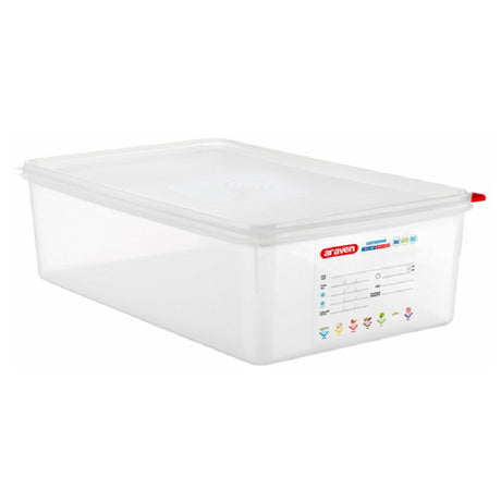Carlisle 03037 Araven Food Storage Container 22.2 Qt. 20-7/8" X 12-3/4" X 6"