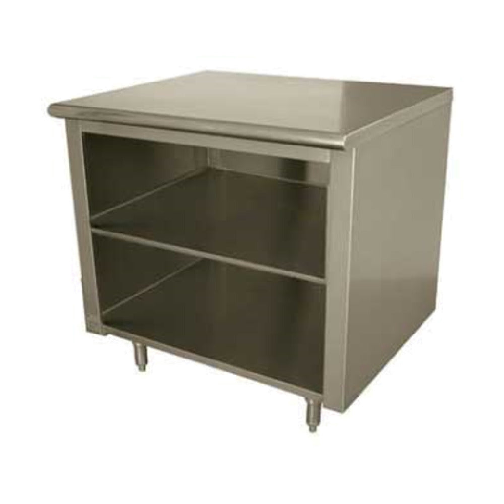 Advance Tabco EB-SS-249M Work Table 108"W X 24"D Open Front Cabinet Base With Mid-shelf