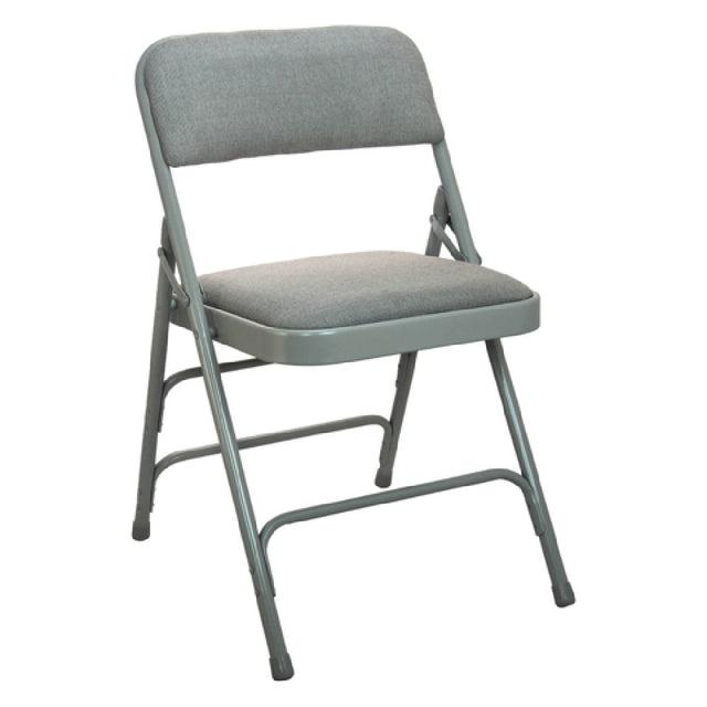 Flash Furniture DPI903F-GG Advantage Folding Chair 300 Lb. Weight Capacity Fabric Upholstered Seat And Back