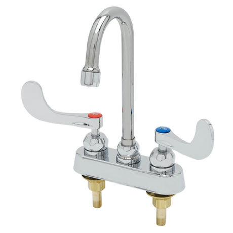 T&S Brass B-1110-187XWSC4 Workboard Mixing Faucet 4" Deck Mount Swivel