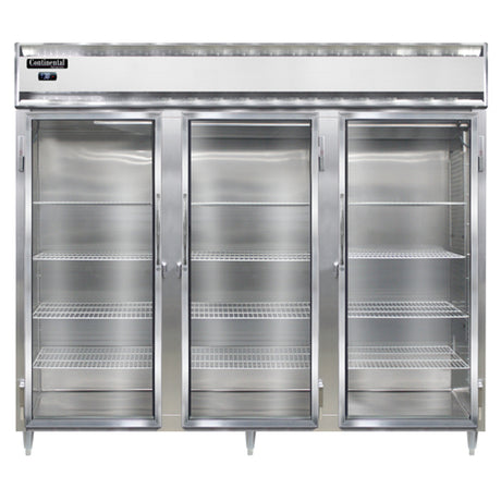 Continental Refrigerator D3RENGD Designer Line Wide Refrigerator Reach-in 85-1/5"W