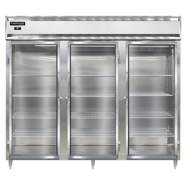 Continental Refrigerator D3RENGD Designer Line Wide Refrigerator Reach-in 85-1/5"W