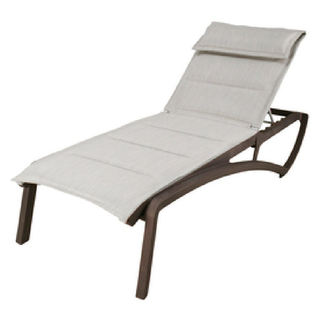 Grosfillex US420599 Sunset Comfort Chaise Lounge Stackable Without Arms