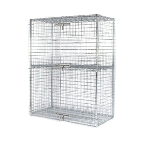 Klinger's Trading SECURITYCAGE-2430 Security Unit 30"W X 24"D X 63"H Includes (2) Wire Shelves