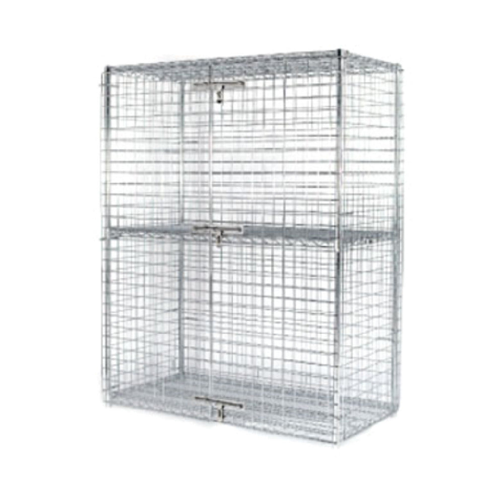 Klinger's Trading SECURITYCAGE-2448 Security Unit 48"W X 24"D X 63"H Includes (2) Wire Shelves