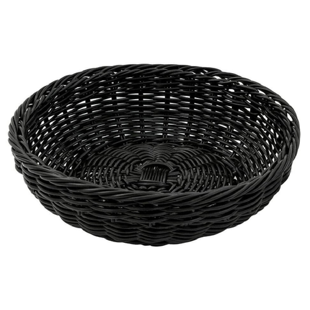 GET Enterprises WB-1512-BK Clipper Mill Designer Polyweave Basket™ 11-1/2" Dia. X 3-1/2"H