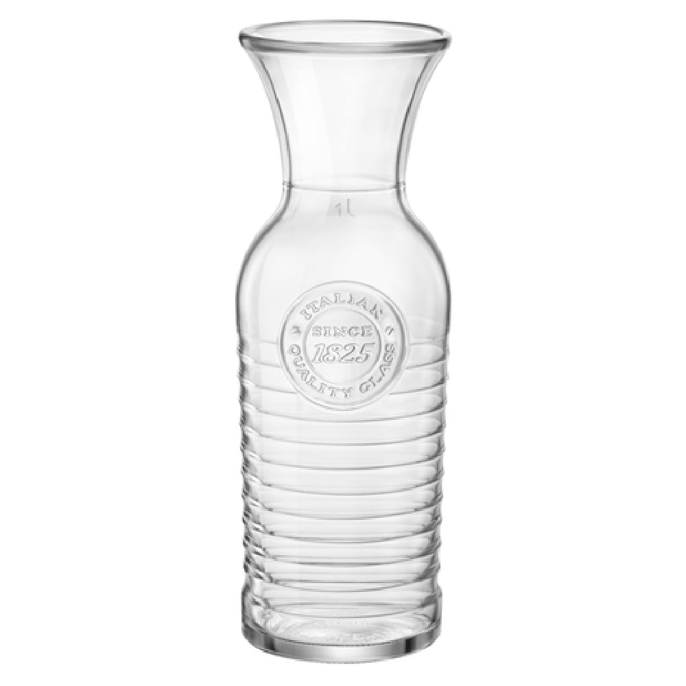 Steelite 49119Q924 Carafe 40 Oz. (1 1/4 QT) (H 10-3/4" D 3-3/4") Embossed Stamp & Textured Rings