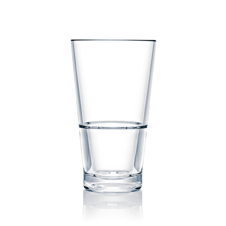 Steelite N710143 Strahl® CapellaStack Beverage 14-1/2 Oz. (H 6" M 3-1/4" T 3-1/4" B 2-3/8") Shatter Proof