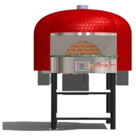 Marra Forni RT90G Neapolitan Gas Fired Oven 35.43" Rotating Brick Deck (7-8) 8"