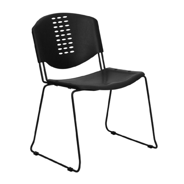 Flash Furniture RUT-NF02-BK-GG Hercules Series Stacking Chair 400 Lb. Weight Capacity