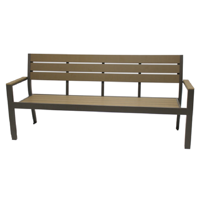 Plantation Prestige Commercial Furniture 8772100-02 Durango Bench 77-1/2"W X 23"D X 35"H Designed For Outdoor/indoor Use