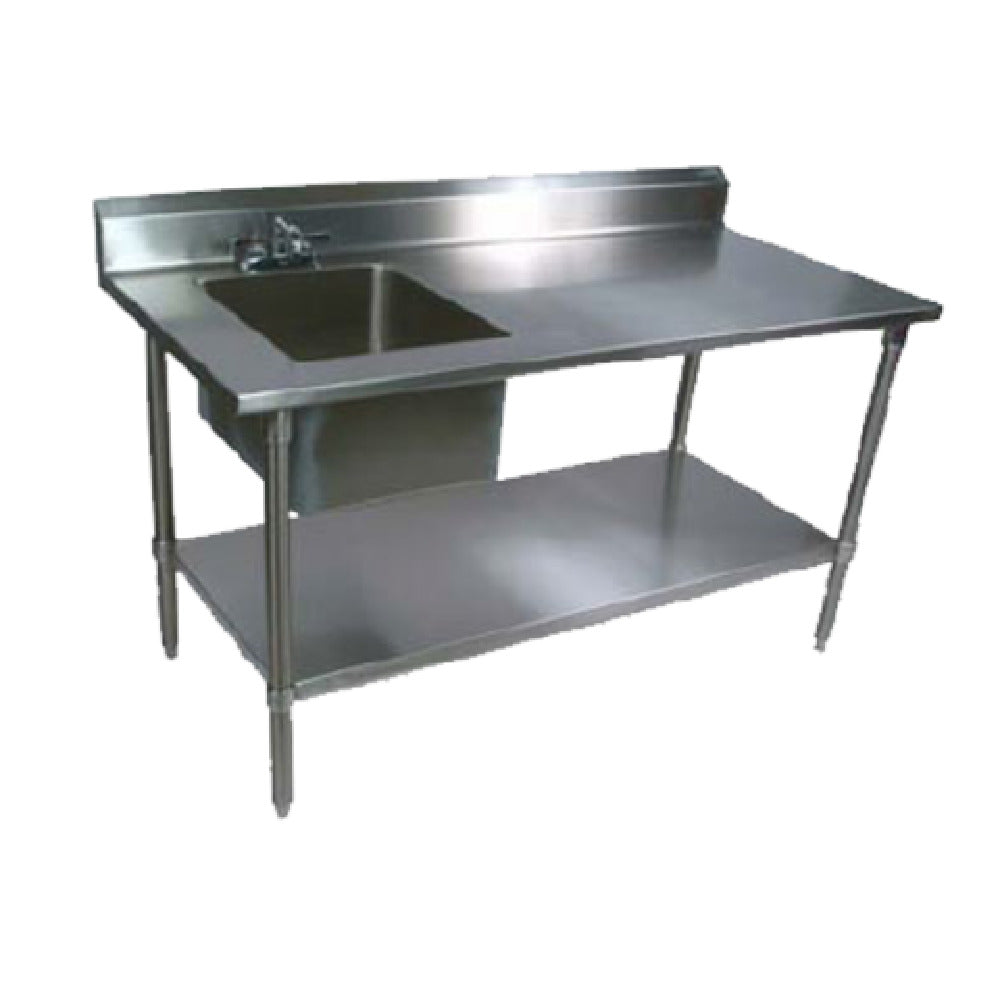 John Boos EPT6R5-3060SSK-L Work Table With Prep Sink 60"W X 30"D X 40-3/4"H Overall Size