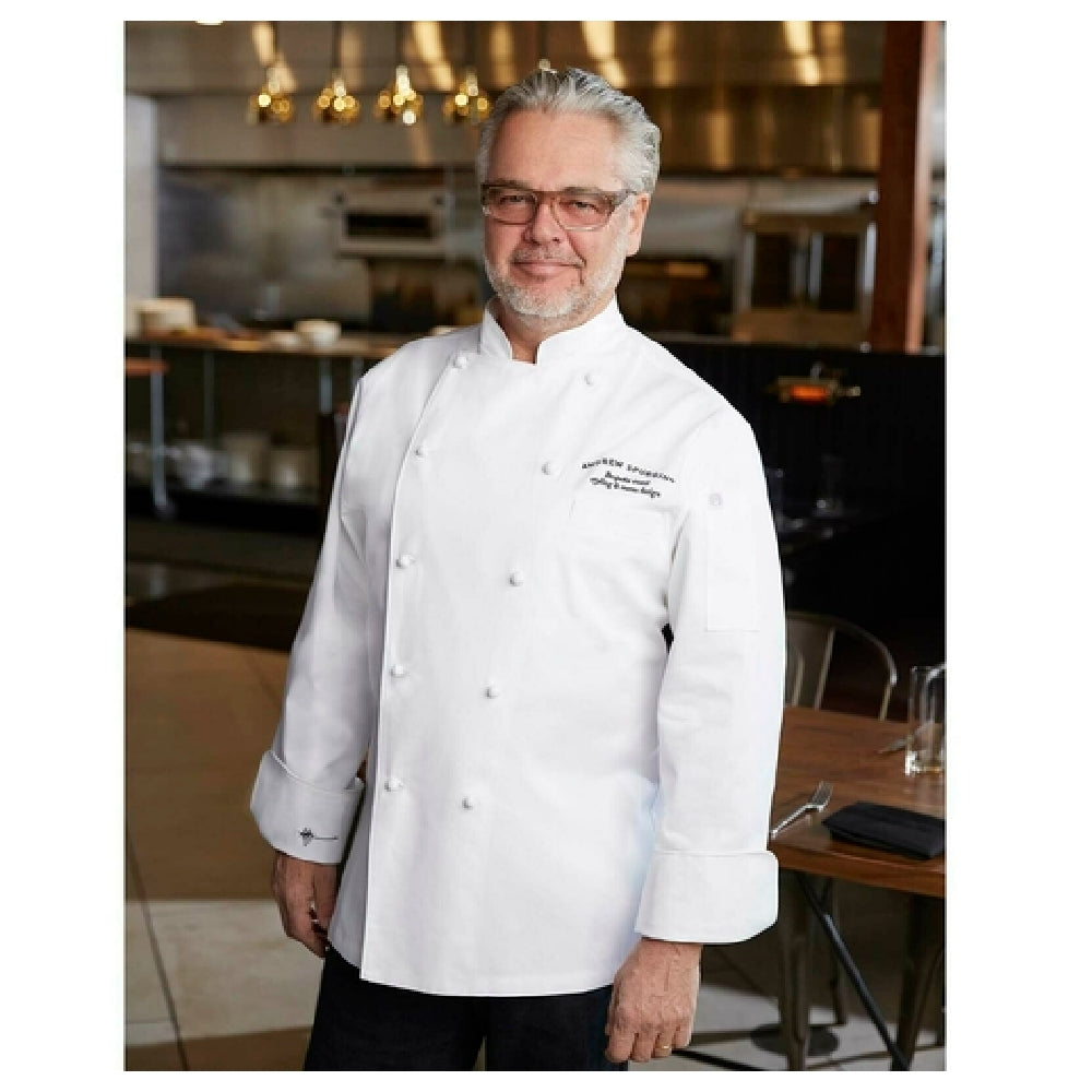 Chef Works CCHRWHT60 Henri Executive Chef Coat Double-breasted Long Sleeves