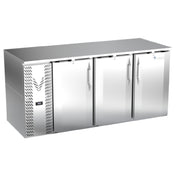 Victory VBB72HC-S - Back Bar Refrigerator, Two-section, 72"W X 30-1/8"D X 34"H
