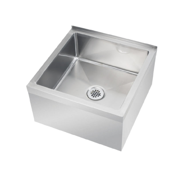 Krowne MS-2424 Floor Mop Sink 24" X 24" X 13" Overall 21" X 21" X 9" Deep Bowl