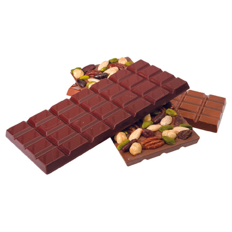 Matfer 380258 Chocolate Mold 8-1/6"L X 3-1/2"W X 3/8"H Chocolate Bars With 28 Squares Each