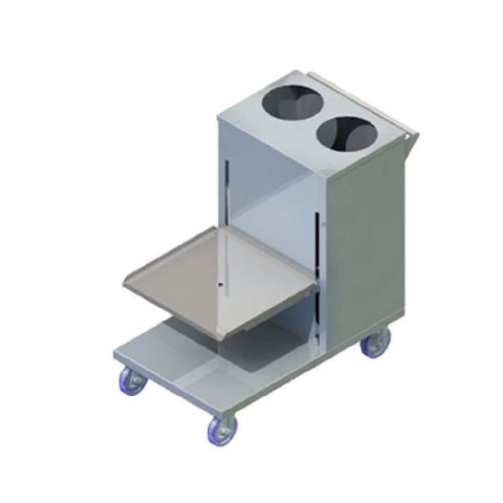 Piper Products ACSCA-ST - Cup & Saucer Dispenser, Cantilever Style, Mobile Design