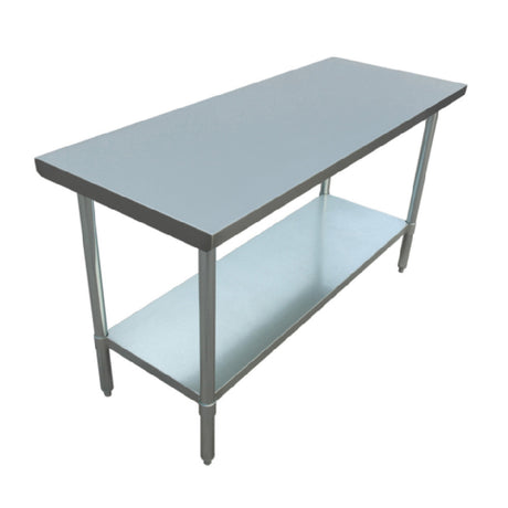 Admiral Craft WT-3060-E Commercial Work Table 60"W X 30"D 18/430 Stainless Steel Worktop