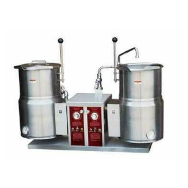 Crown Steam EC-12TW-2_208/60/1 Twin Tilting Kettles Electric Countertop