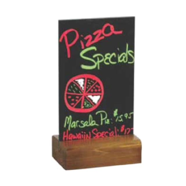 Menu Solutions WBWE-A Table Tent 4" X 6" Wet Erase Board