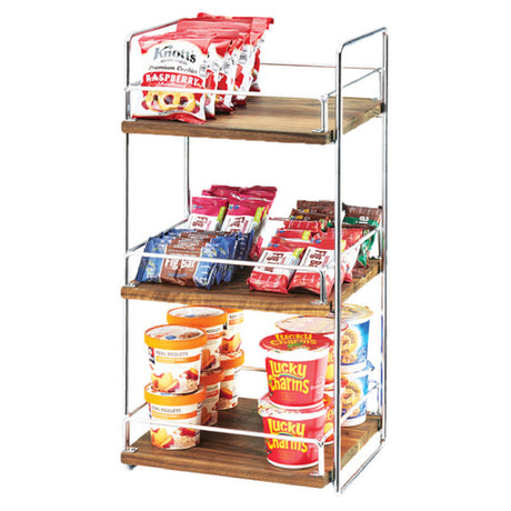 Cal Mil 3704-3-49 Mid-Century Merchandiser 13"W X 12"D X 26"H 3-tier