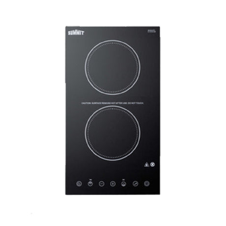 Summit CR2B15T1B Radiant Cooktop Electric 11-26/64" W