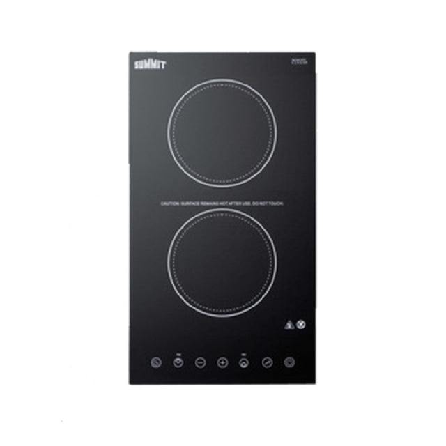 Summit CR2B15T1B Radiant Cooktop Electric 11-26/64" W