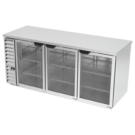 Beverage Air BB78HC-1-G-S Refrigerated Back Bar Storage Cabinet Three-section