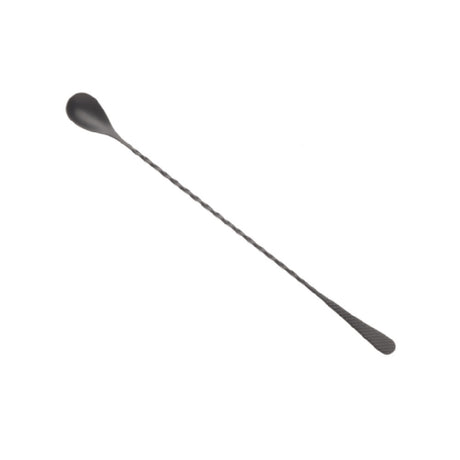 Mercer M37204MBK - Barfly® Black Out™ Diamond Lattice Japanese Style Bar Spoon