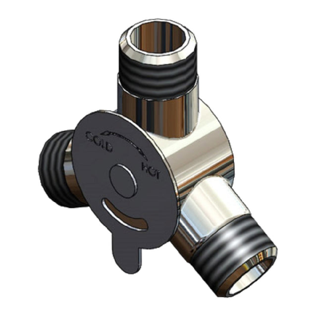 T&S Brass 5EF-0006 Equip Temperature Mixing Valve Integral Check Valves Hot & Cold Inlets