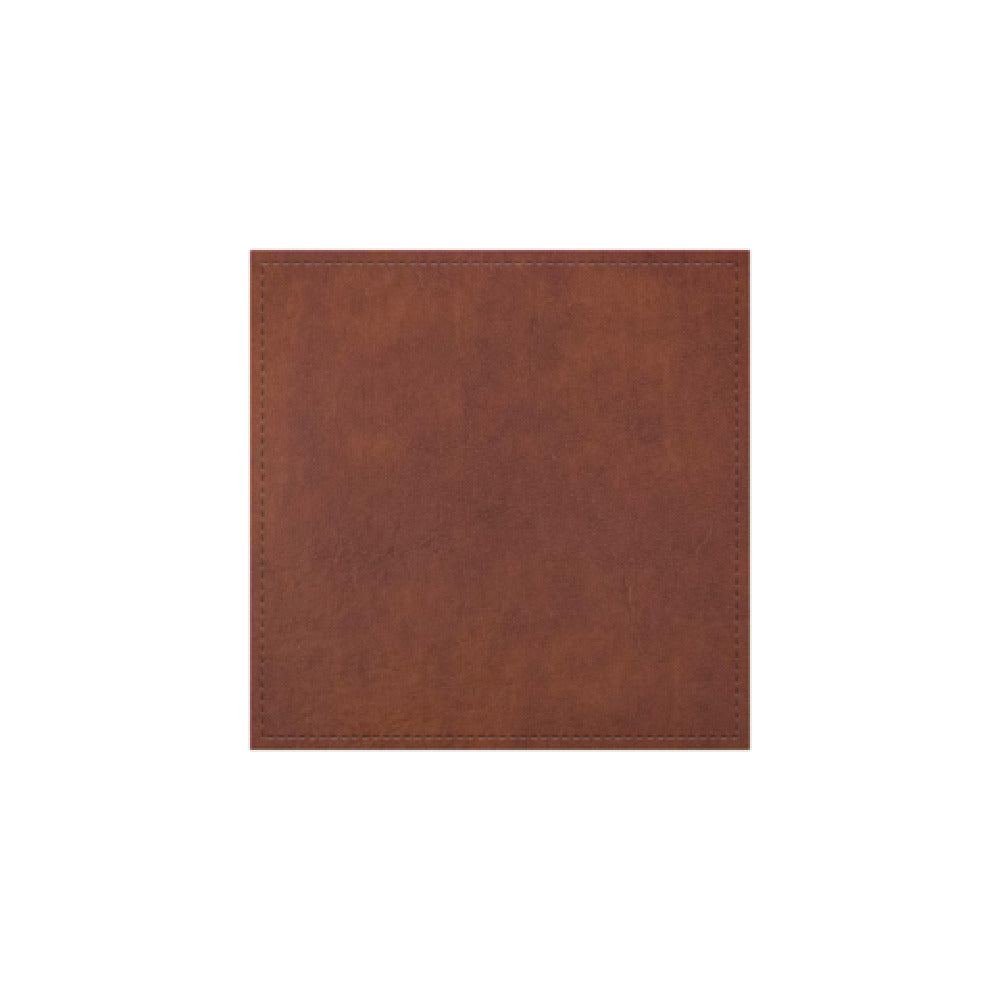 Risch COASTER-LTH 4X4 - Tuxedo Leather Bonded Leather Coaster (specify Color), Square