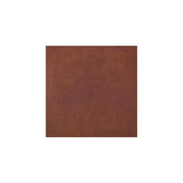 Risch COASTER-LTH 4X4 - Tuxedo Leather Bonded Leather Coaster (specify Color), Square