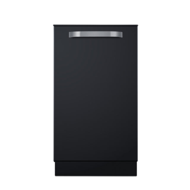 Summit DW184BADA Built-in Black Door Dishwasher 18" Wide ENERGY STAR Certified