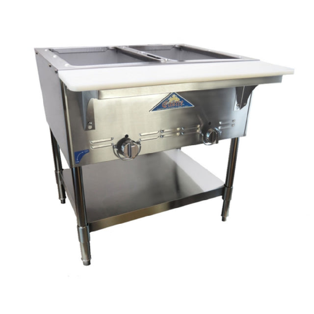 Comstock-Castle CCGST-2 Castle Series Serving Counter / Hot Food Table Gas 30” Wide With (2) 12” X 20” Dry Wells
