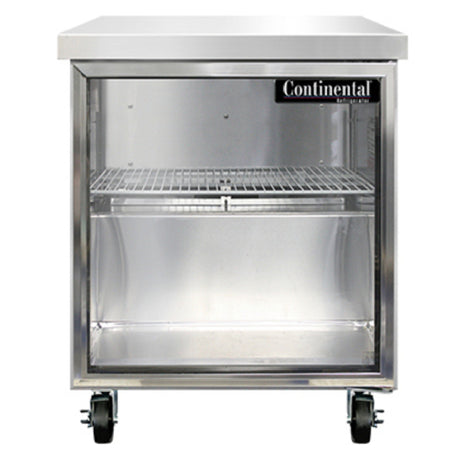 Continental Refrigerator SW27NGD Work Top Display Refrigerator 27"W 7.4 Cu Ft Capacity