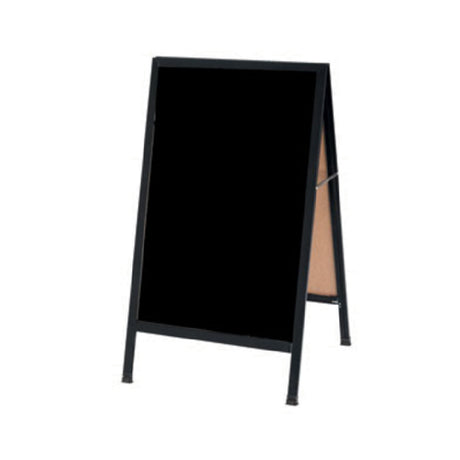 Aarco BA-1B Sidewalk Chalkboard 24"W X 42"H Black Composition Board