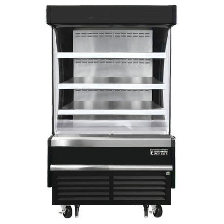 Everest Refrigeration EOMV-36-B-28-S Vertical Open Display Merchandiser 37-1/4"W X 28-3/8"D X 60-1/8"H