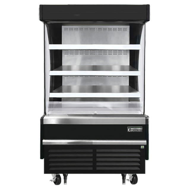 Everest Refrigeration EOMV-36-B-28-S Vertical Open Display Merchandiser 37-1/4"W X 28-3/8"D X 60-1/8"H