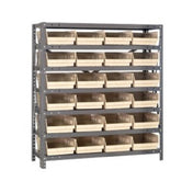 Quantum 1839-108_BLACK - Shelving Unit, 18"D X 36"L X 39"H, Heavy Duty