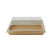 PacknWood 210SUPAP150K - Sushi Box With PET Lid, 14oz., Base: 5.9"W X 4.1"D X 1"H