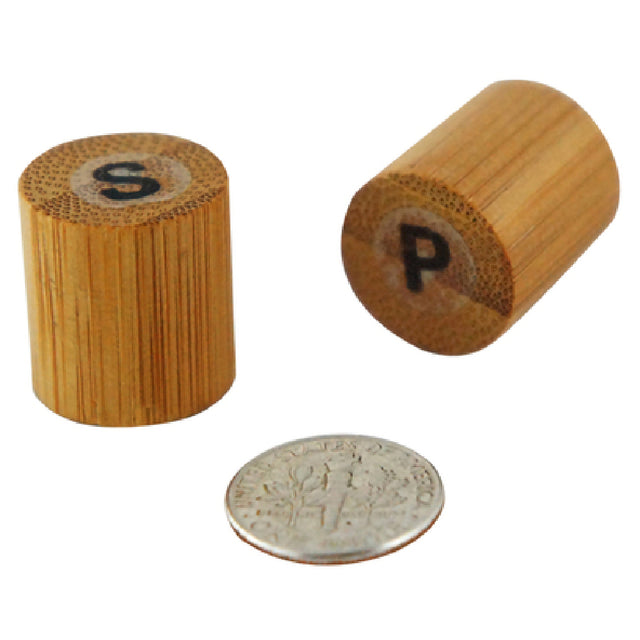 PacknWood 210BKPS - Eco Salt & Pepper Set, 3.5 Oz., 0.7" Dia. X 0.75"H
